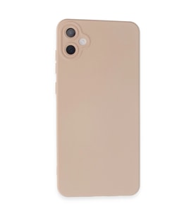 Samsung Galaxy A05 Kılıf Nano İçi Kadife Silikon - Pudra