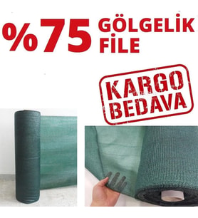 Abdioğulları %75 Gölgelik File 1.5m x 25M Bahçe Çit Örtüsü Meyve Ağacı Örtüsü (Kahverengi)
