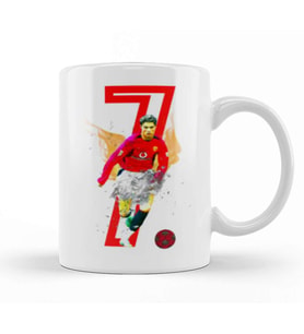The king of football Cristiano Ronaldo 7 Kupa Bardak Porselen