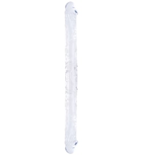 Censan Çift Taraflı Esnek Dildo 34 cm - Gerçekçi Dokulu Şeffaf Renk