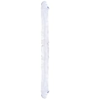 Censan Çift Taraflı Esnek Dildo 34 cm - Gerçekçi Dokulu Şeffaf Renk