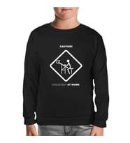 Architect at Work Siyah Çocuk Sweatshirt