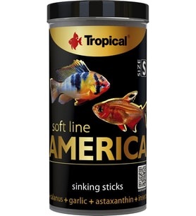 Softline America S Kuzey Ve Güney Amerika Balıkları İçin Yumuşak Taneli Balık Yemi 250 Ml 140gr