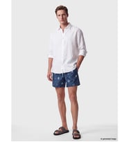 LCW SWIMWEAR Mavi Kısa Boy Desenli Erkek Deniz Şortu