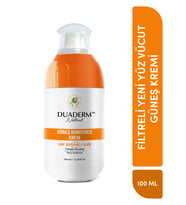 Duaderm Yeni Nesil Filtreli Yüz ve Vücut Güneş Kremi SPF30+ (UVA/UVB) 100ml