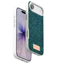 Iphone 17 Air Bright Simli Kapak - Koyu Yeşil