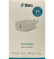 Ttec 2scs22bc Smartcharger Pd 20w Seyahat Hızlı Şarj Aleti+usb-c - Usb-c 3a Kablo Beyaz
