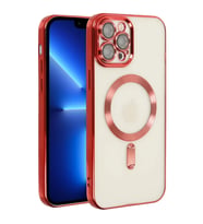 Mey İthalat® iPhone 13 Pro Kılıf Kross Magneticsafe Kapak - Kırmızı