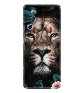 Xiaomi Mi 13 Lite Kılıf Resimli Desenli Baskılı Silikon Leon Flowers 1307
