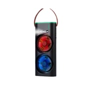 USB Şarjlı Çift Başlıklı Buharlı Masaüstü Fan RGB Işıklı Sessiz Serinletici