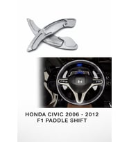 Honda Civic 2006–2012 F1 Paddle Shift Direksiyon Kulakçık Uzatma Seti Alüminyum GRİ