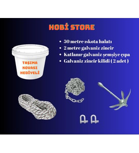 Hobi Store Şemsiye Çıpa Seti ( 3.5 KG ) (Beyaz)