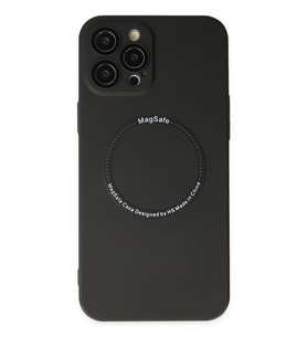 Pilelistore   iPhone 12 Pro Kılıf Jack Magneticsafe Lens Silikon - Siyah