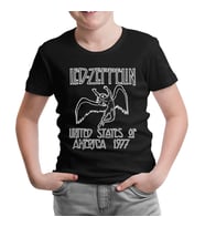 Led Zeppelin - 1977 Siyah Çocuk Tshirt