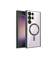 Newface Samsung Galaxy S23 Ultra Kılıf Kross Magneticsafe Kapak - Koyu Yeşil