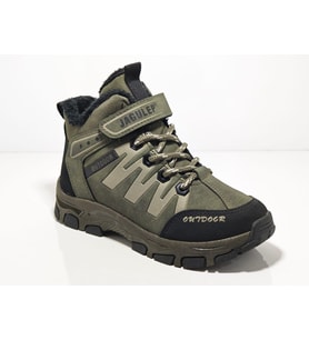 Cem Pekşen Jagulep Haki-Bej Kürklü Outdoor Çocuk Botu