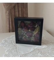 20x20x5 cm Siyah Anı Çerçevesi! Yeni Moda Çiçek Anı Çerçevesi!