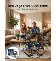 El Sensörlü Uçan Top Drone Çocuklar İçin LED Işıklı Eğlence Oyuncağı