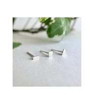 925 Ayar Gümüş Geometrik Üç Parça Minimal Küpe Seti