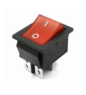16A 250V On/Off Anahtar Latch 4 Pin Buton Yüksek Akım Kcd4 Led Işıklı Switch Panel Tip Montaj Kutu