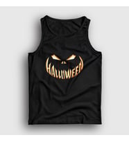 Presmono Unisex Siyah Smile Halloween Cadılar Bayramı Atlet 500848tt
