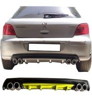 Peugeot 307 Sarı Difüzör Çiftli Yuvarlak Egzoz Görünümlü D Tip Difizör