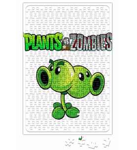 Split Pea Plants ve Zombies Puzzle 240 Parça Yapboz