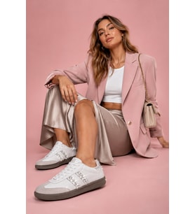 Muggo SPARKLY Kadın Sim Detaylı Günlük Sneaker Spor Ayakkabı