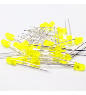 Led 5mm Sarı Difused 10 Adet