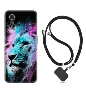 General Mobile GM 21 Pro GM 22 Pro Plus Kılıf Boyun Askılı Silikon Pink Blue Leon 1603