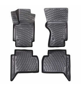 Rizline Volkswagen Amarok 3D Havuzlu  Paspas (Siyah - Beyaz)