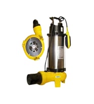 V50 150F 1.5 HP 220v Bıçaklı Flatörlü Pis Su Foseptik Dalgıç Pompa ( Açık Fanlı )