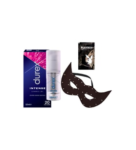 Durex Intense Kadın Uyarıcılı Jel + Siyah Deri Göz Maskesi + Hediye