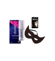 Durex Intense Kadın Uyarıcılı Jel + Siyah Deri Göz Maskesi + Hediye