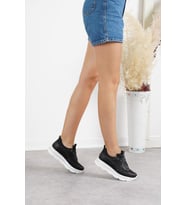 OCT Shoes Kadın Sneaker TS1075 (Siyah)