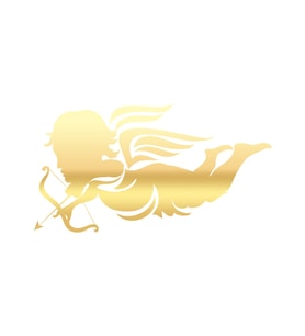 Eros Sticker 17x17 Cm Gold
