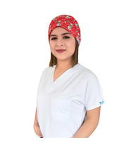 Kırmızı Ayıcık Desenli Doktor Hemşire Hastane Bone