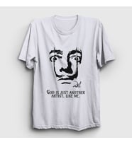 Presmono Unisex Beyaz God Ressam Painter Salvador Dali T-Shirt 430783tt