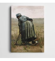 Vincent Van Gogh Peasant Woman Digging Kanvas Tablo