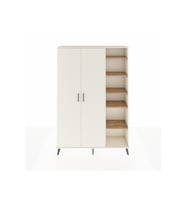 Arges Dolap 7 Raflı 2 Kapaklı Tek Askılı 132x30x195 Aytaşı-Aytaşı/Çam