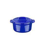 Lava Döküm Mini Tencere Folk Serisi Çap(Ø)9 cm. (Mavi)