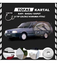 Tofaş Kartal Oto Araç Kapı Koruma Fitili 5metre Parlak Beyaz Renk