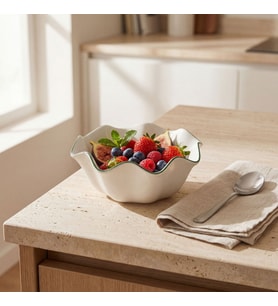 GÜRAL PORSELEN Rodos 19 Cm Salata Sunumluk Kase 30YS