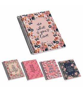 MİKRO FLOWERS  17X24 120YP. ÇİZGİLİ OKUL DEFTERİ