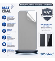 SChitec MOTOROLA Moto X50 Ultra Uyumlu Ön Yüzey Mat Hidrojel Ekran Koruyucu