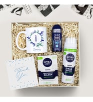 Kişiye Özel Baskılı Kupa & Erkek Roll-on Deodorant & Nivea Tıraş Köpüğü & Nivea Tıraş Sonrası Balsam Hediye Seti