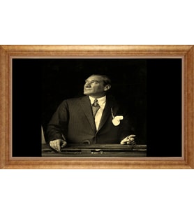 ALTIN ÇERÇEVELİ PASPARTULU TABLO CR974