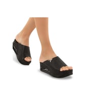 Muya Aero 31212-001 Air Max Anatomik Taban Kadın Terlik Baskılı Siyah 36-40