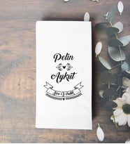 Kişiye Özel İsim Baskılı Söz Düğün Nişan Peçetesi 20 Adet