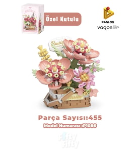 Panlos BOUTIQUE Serisi Mini Çiçek Buketi 455 Parça Oyuncak Yapım Seti -FFP1086